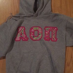 AOII SMALL SWEATSHIRT (Vera Bradley Pattern)